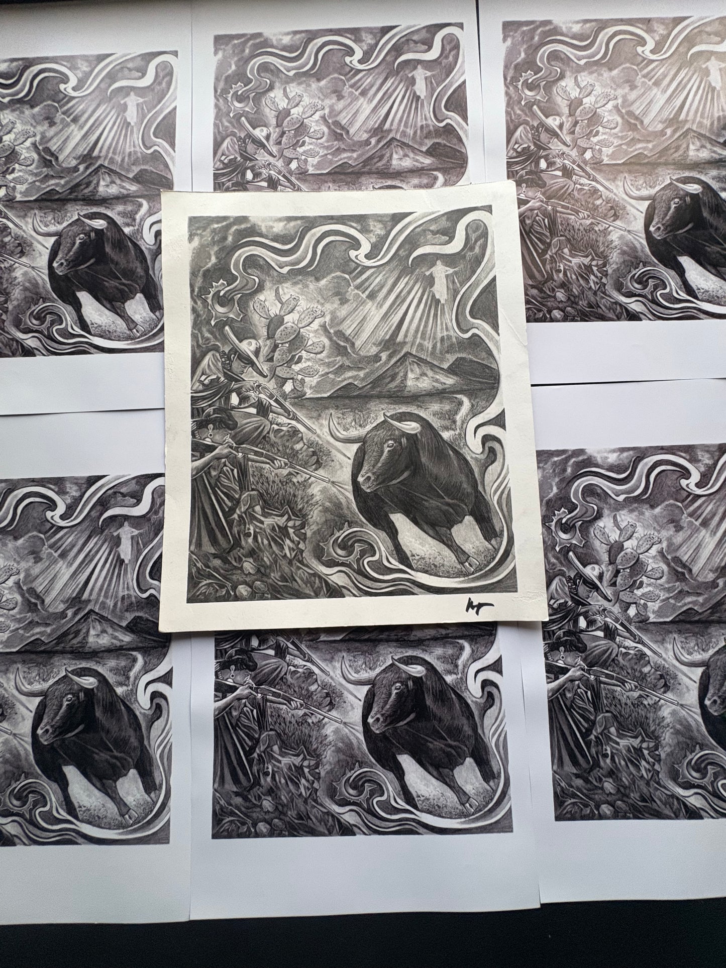 (Bull rush) First prints